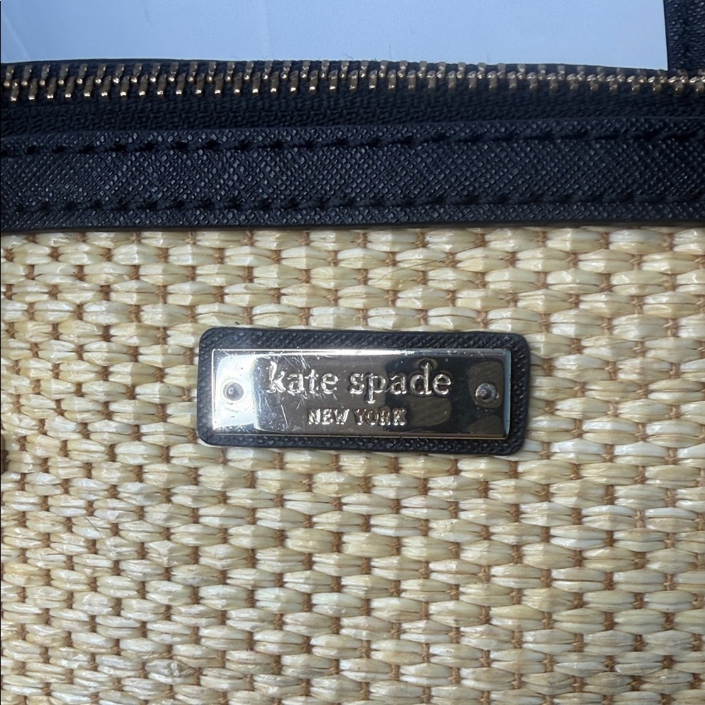 Kate Spade Cedar Street Straw Satchel Crossbody Bag - Picture 7 of 11